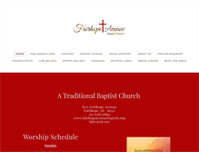 Tablet Screenshot of fairhopeavenuebaptist.org